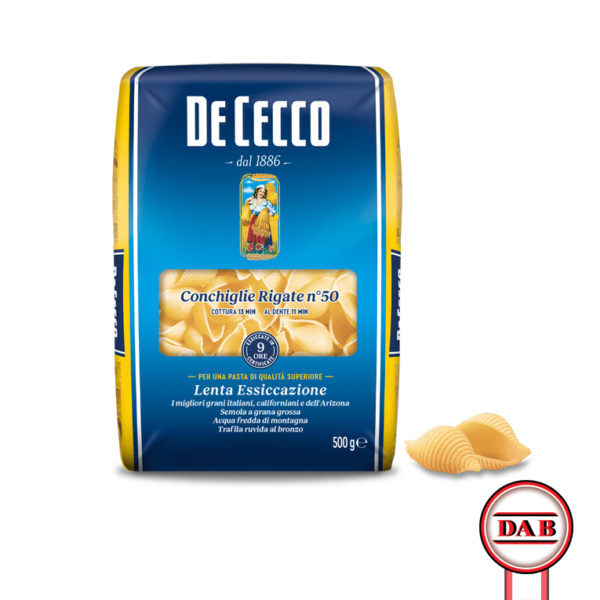 De-Cecco__CONCHIGLIE-RIGATE-50__Pasta-di-Semola__DAB-srl__PRODOTTO__