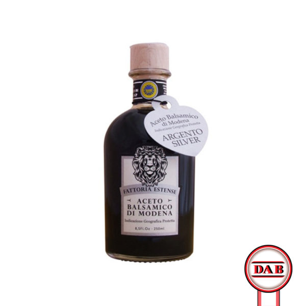 ACETO-BALSAMICO-MODENA__Fattoria-Estense__ARGENTO-SILVER__ml-250__ALICO__DAB-srl__PRODOTTO__